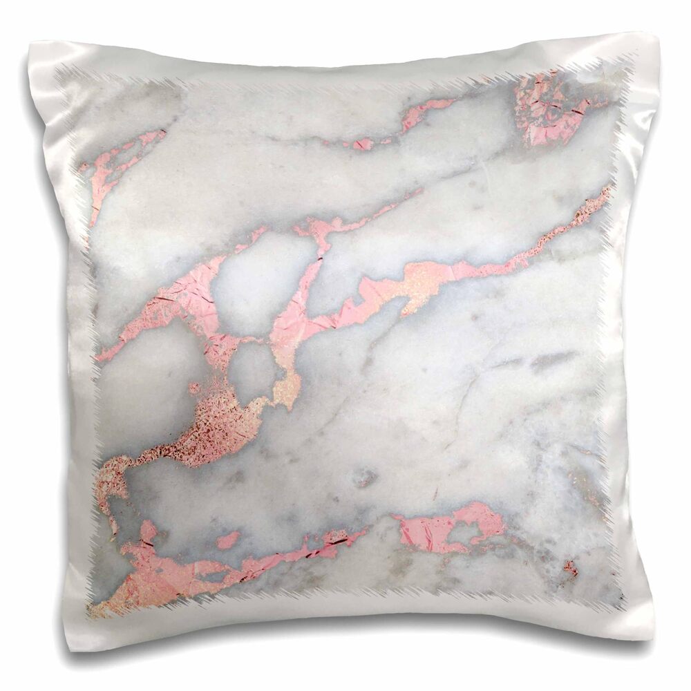 7812 Luxury Grey Rose Gold Gem Stone Marble Glitter Metallic Faux Print